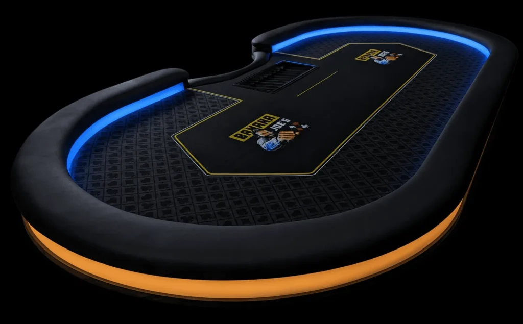Pokertisch für Vereine und Casinos mit Chiptray und Armlehne (Armrest)