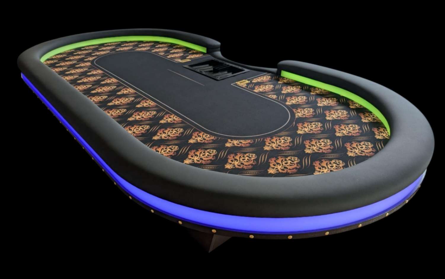 Professioneller Casino-Pokertisch mit individuellem Custom-Tuchdesign